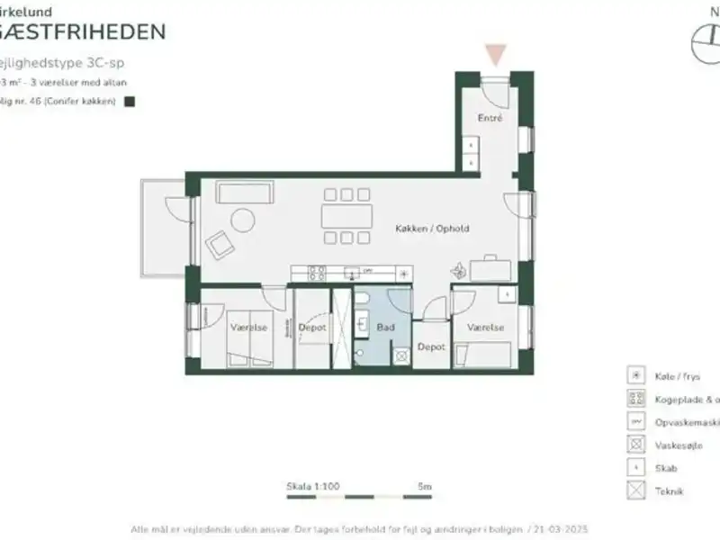 Billede af 3v. på 103, Albertslund