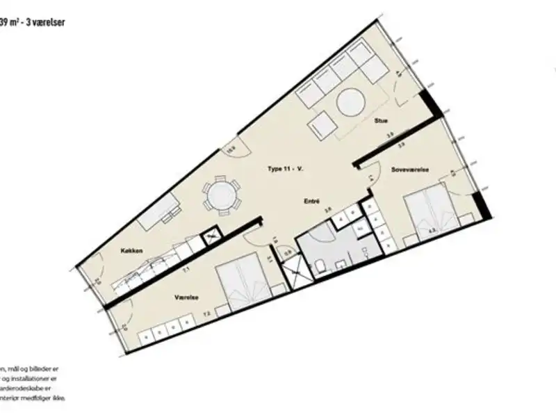 Billede af 3v. på 132, Kongens Lyngby