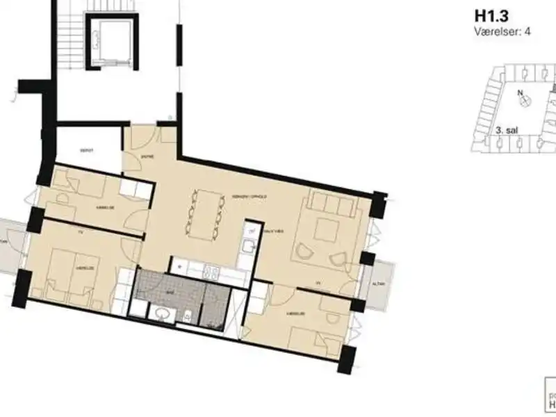 Billede af 4v. på 95, København SV