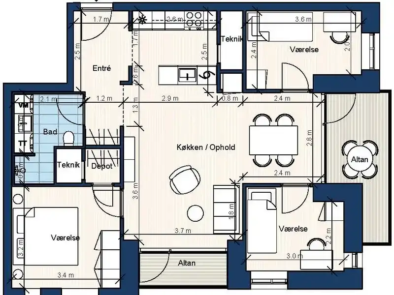 Billede af 4v. på 101, Hillerød