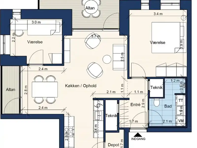 Billede af 3v. på 89, Hillerød