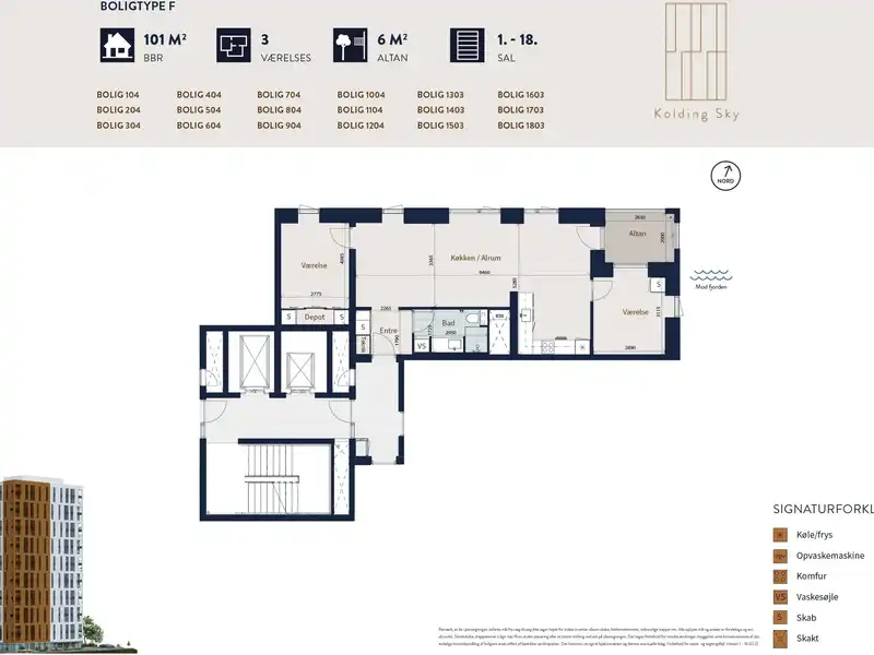 Billede af 3v. på 101, Kolding