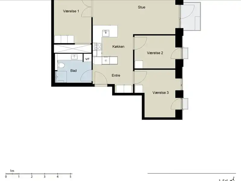 Billede af 2v. på 63, København SV