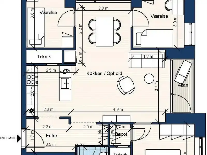 Billede af 4v. på 100, Hillerød