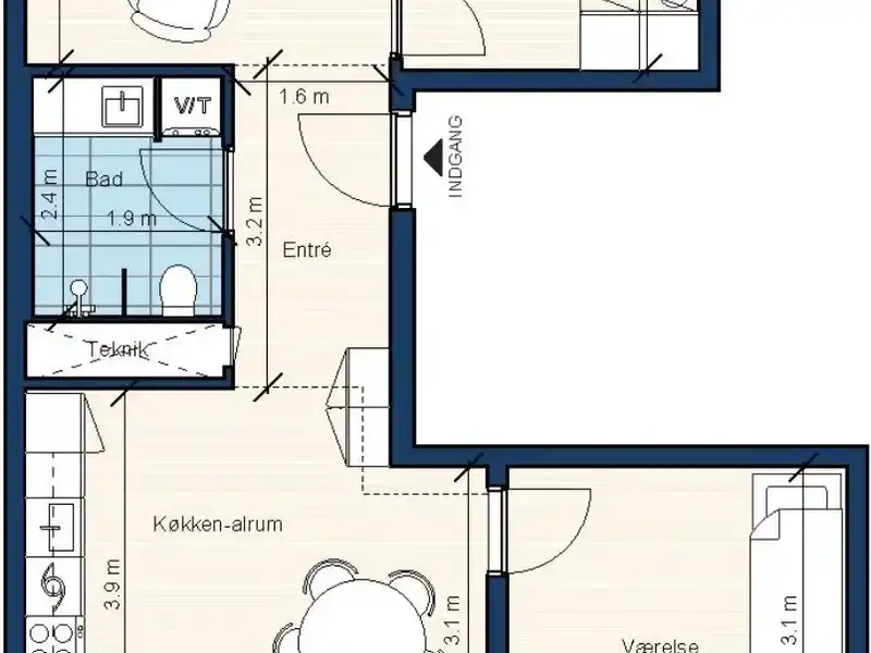 Billede af 3v. på 88, Hillerød