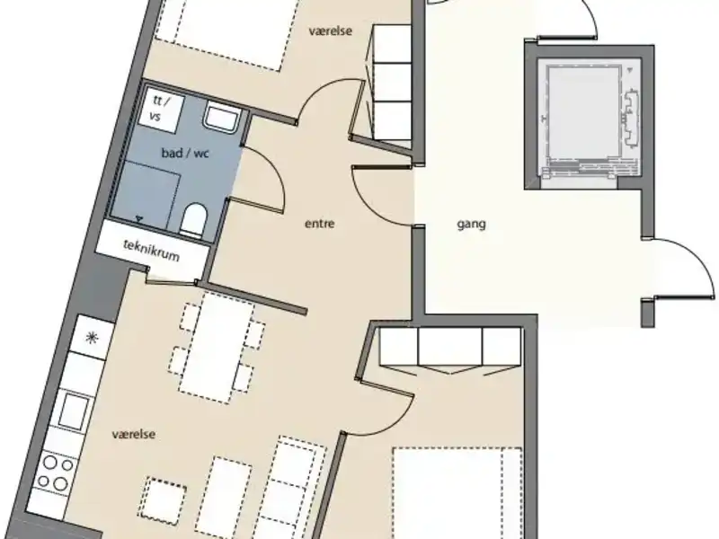 Billede af 3v. på 75, Aalborg